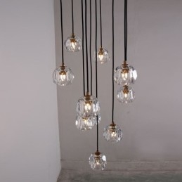 Designer Touch Decorative Mordern Crystal Soccer Ball Shape Ceiling Light Hanging Lights