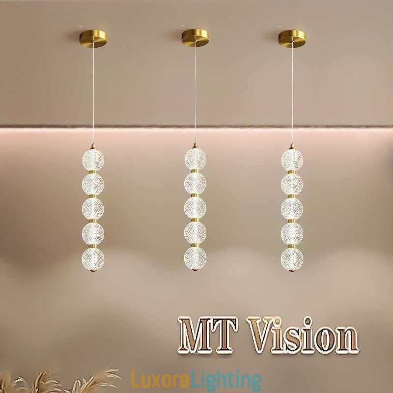 Designer Touch Decorative Pendant Light Acrylic Beaded Lighting