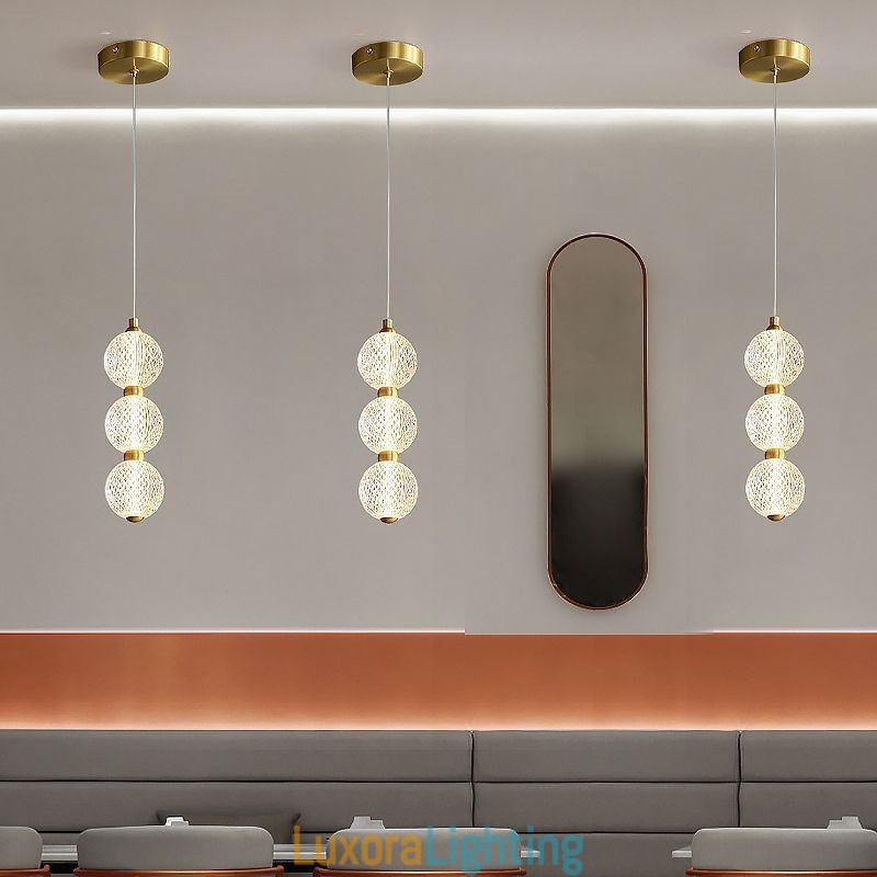 Designer Touch Decorative Pendant Light Acrylic Beaded Lighting