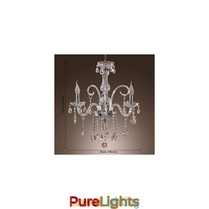 Designer Touch Decorative Rustic Lodge Crystal Others Crystal Chandelier