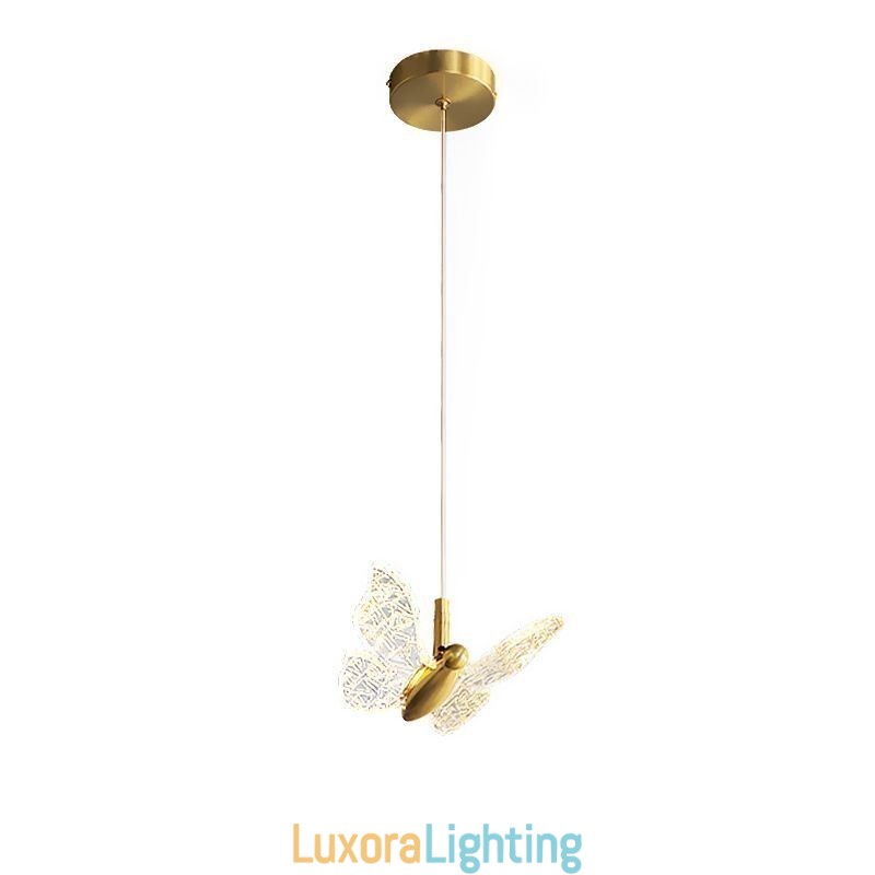Designer Touch Decorative Pendant Light Acrylic Butterfly Ceiling Light Fixture