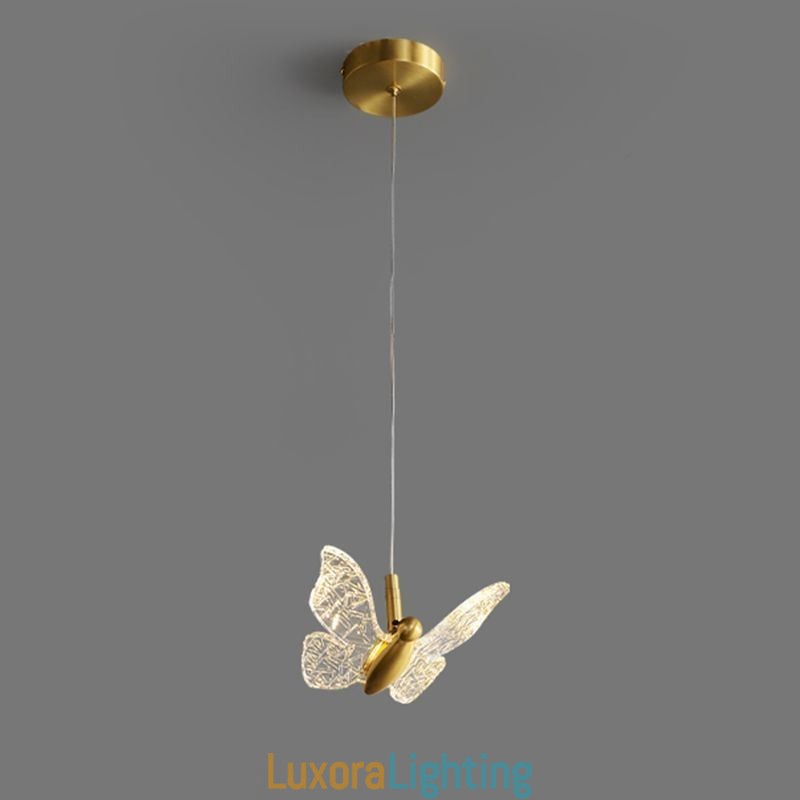 Designer Touch Decorative Pendant Light Acrylic Butterfly Ceiling Light Fixture