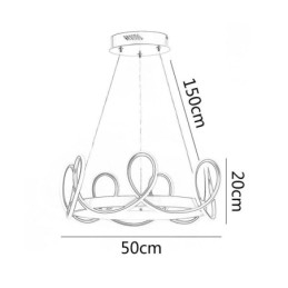 Designer Touch Decorative Modern Hanging Light Crown Pendant Light Aluminum 1 Light