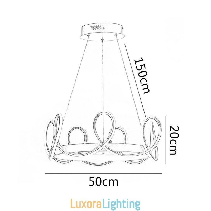 Designer Touch Decorative Modern Hanging Light Crown Pendant Light Aluminum 1 Light