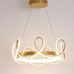 Designer Touch Decorative Modern Hanging Light Crown Pendant Light Aluminum 1 Light