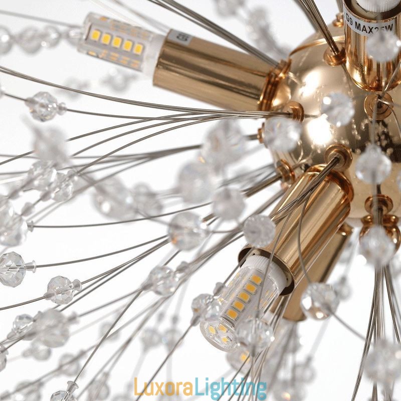 Designer Touch Decorative Firework Chandelier 8 Lights Dandelion Pendant Light