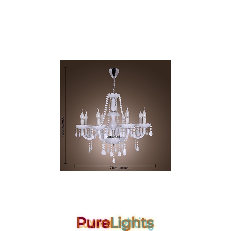 Designer Touch Decorative Rustic Lodge Crystal Electroplated Crystal Chandelier
