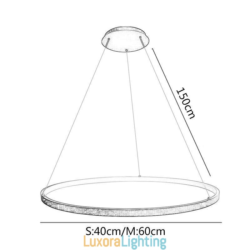 Designer Touch Decorative Pendant Light Acrylic Circle Hanging Light