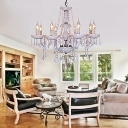 Designer Touch Decorative Rustic Lodge Crystal Electroplated Crystal Chandelier
