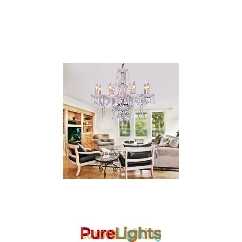 Designer Touch Decorative Rustic Lodge Crystal Electroplated Crystal Chandelier