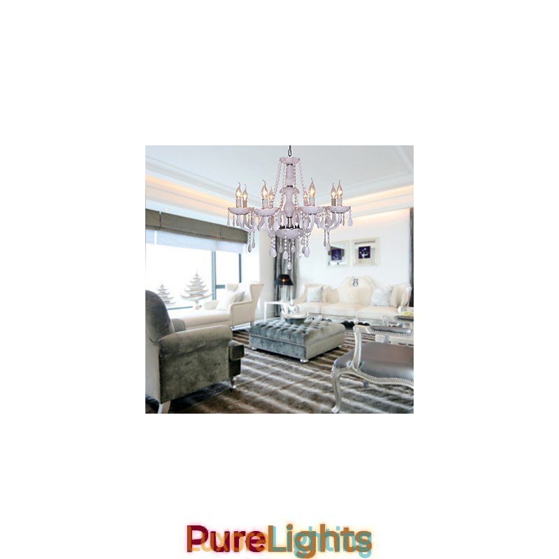 Designer Touch Decorative Rustic Lodge Crystal Electroplated Crystal Chandelier