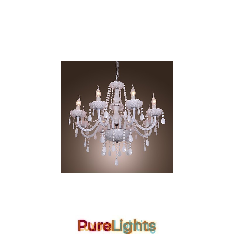 Designer Touch Decorative Rustic Lodge Crystal Electroplated Crystal Chandelier