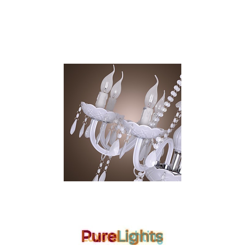 Designer Touch Decorative Rustic Lodge Crystal Electroplated Crystal Chandelier