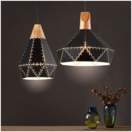 Designer Touch Decorative Industrial Retro Vintage Hanging Light Hollow Lampshade