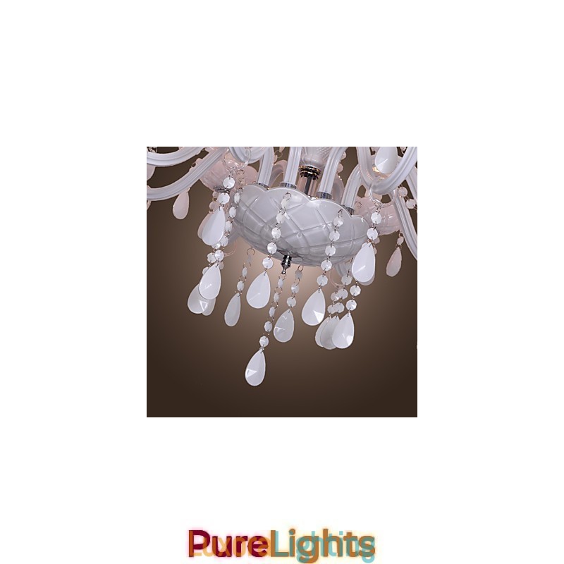 Designer Touch Decorative Rustic Lodge Crystal Electroplated Crystal Chandelier