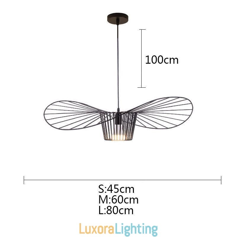 Designer Touch Decorative Iron Pendant Light Straw Hat Lamp 1 Light