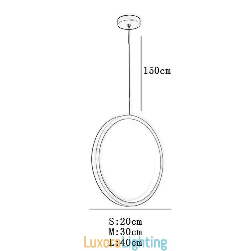Designer Touch Decorative Minimalist Ring Pendant Light Ceiling Light