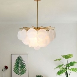 Designer Touch Decorative Modern 6 Light Hanging Light Pendant Light With Glass Shape