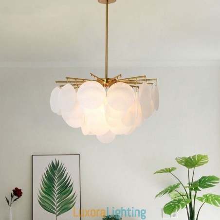 Designer Touch Decorative Modern 6 Light Hanging Light Pendant Light With Glass Shape