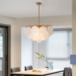 Designer Touch Decorative Modern 6 Light Hanging Light Pendant Light With Glass Shape