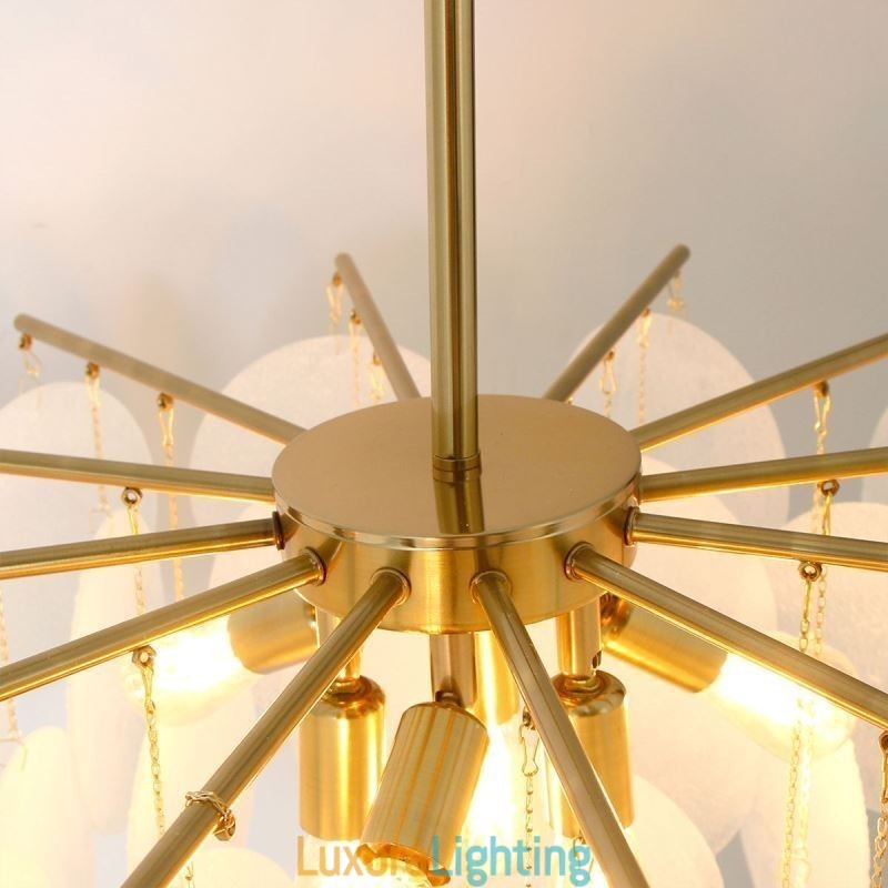 Designer Touch Decorative Modern 6 Light Hanging Light Pendant Light With Glass Shape