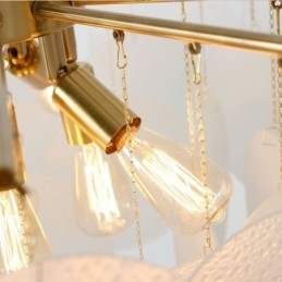 Designer Touch Decorative Modern 6 Light Hanging Light Pendant Light With Glass Shape