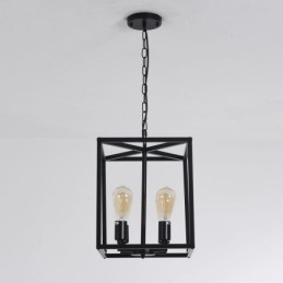 Designer Touch Decorative Modern Simple Pendant Light Iron Cage Hanging Lamp