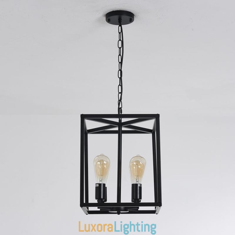 Designer Touch Decorative Modern Simple Pendant Light Iron Cage Hanging Lamp