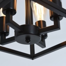 Designer Touch Decorative Modern Simple Pendant Light Iron Cage Hanging Lamp