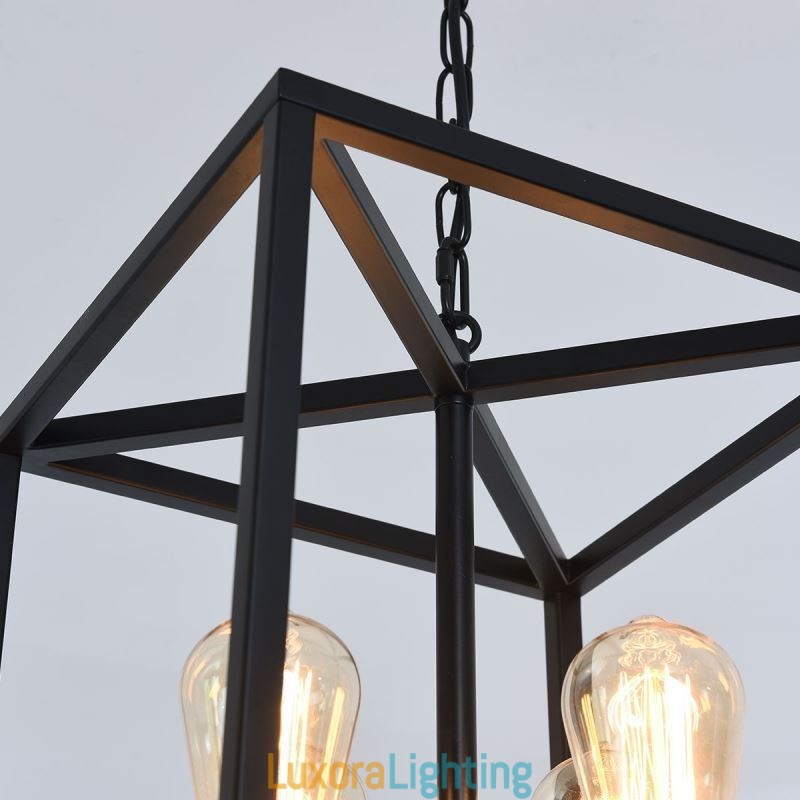 Designer Touch Decorative Modern Simple Pendant Light Iron Cage Hanging Lamp