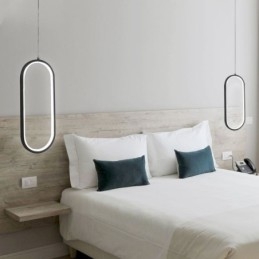 Designer Touch Decorative Oval Pendant Light Acrylic Light Fixture