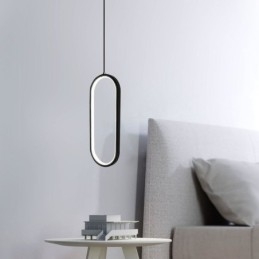 Designer Touch Decorative Oval Pendant Light Acrylic Light Fixture