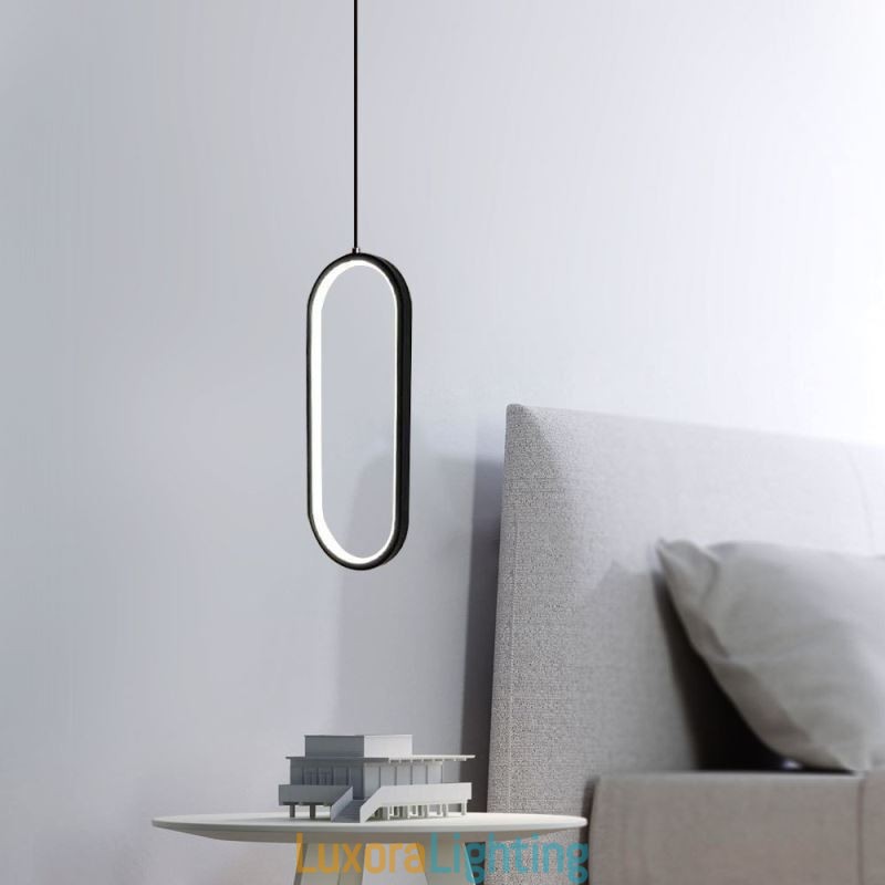 Designer Touch Decorative Oval Pendant Light Acrylic Light Fixture