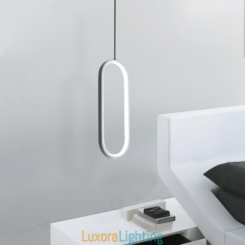 Designer Touch Decorative Oval Pendant Light Acrylic Light Fixture