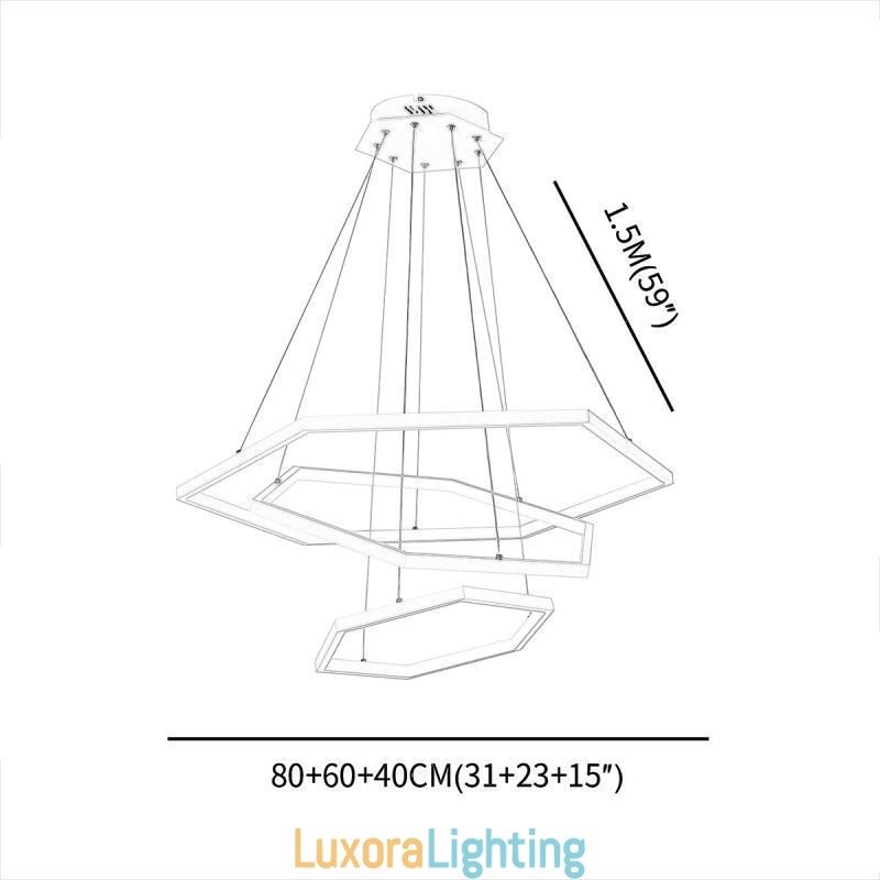 Designer Touch Decorative Modern Hexagonal Hanging Light Pendant Light