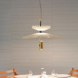 Designer Touch Decorative Modern Pleated Pendant Light Acrylic Lighting