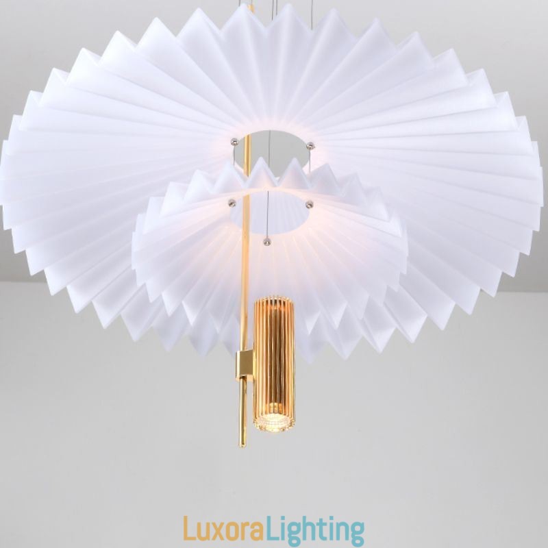 Designer Touch Decorative Modern Pleated Pendant Light Acrylic Lighting