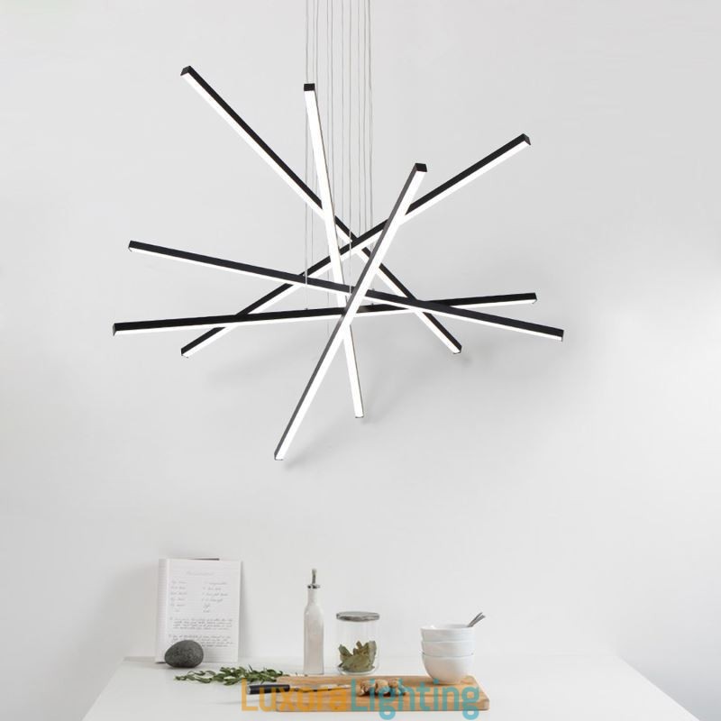 Designer Touch Decorative Linear Suspension Pendant Light Light Fixture