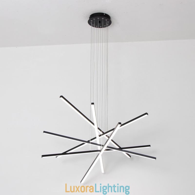 Designer Touch Decorative Linear Suspension Pendant Light Light Fixture