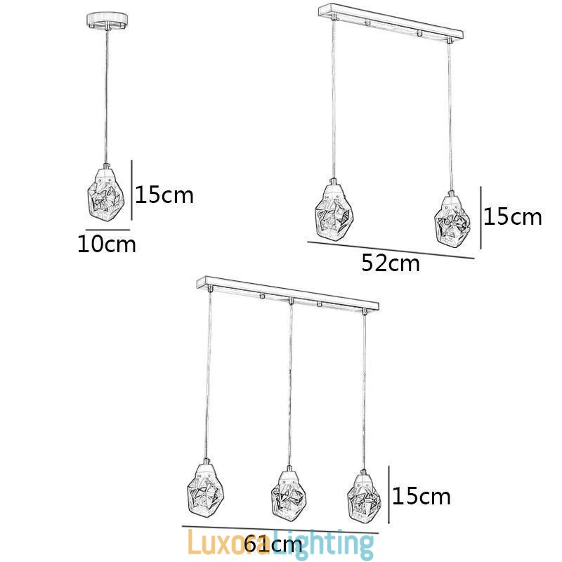 Designer Touch Decorative Mini Simple Crystal Ball Light Hanging Light Ceiling Light