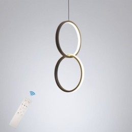 Designer Touch Decorative Mimimalist Double Ring Pendant Light