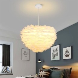 Designer Touch Decorative Pretty Feather Pendant Light Fixture