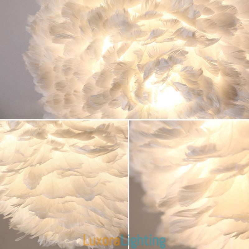 Designer Touch Decorative Pretty Feather Pendant Light Fixture