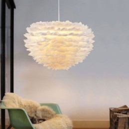 Designer Touch Decorative Pretty Feather Pendant Light Fixture