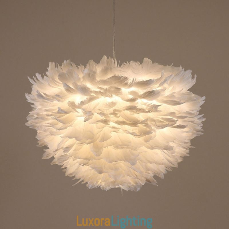 Designer Touch Decorative Pretty Feather Pendant Light Fixture
