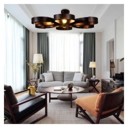 Designer Touch Decorative Modern Vintage Ceiling Light Iron Flower Shaped Pendant Light