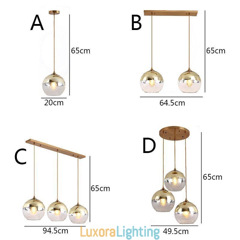 Designer Touch Decorative Creative Iron+Glass Globe Pendant Light Lighting