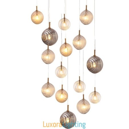 Designer Touch Decorative Glass Pendant Light Creative Glass Globe Loft