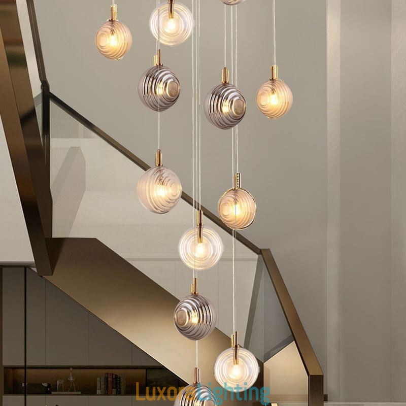 Designer Touch Decorative Glass Pendant Light Creative Glass Globe Loft