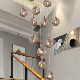 Designer Touch Decorative Glass Pendant Light Creative Glass Globe Loft